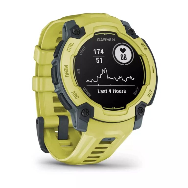 Garmin Instinct® E 40mm/45mm GPS Relojes inteligentes de aventura — 45 MM / Amarillo con correa amarilla