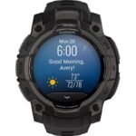 Garmin Instinct® 3 45mm/50mm Pantalla AMOLED GPS Relojes inteligentes de aventura — 45 MM / Negro con correa negra