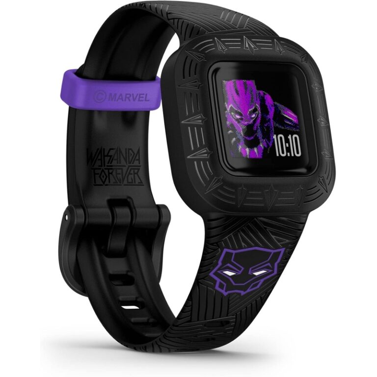Garmin vívofit® jr. 3 Marvel Bluetooth Reloj inteligente para niños — Edición especial de Black Panther de Marvel