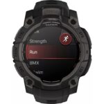 Garmin Instinct® 3 45mm/50mm Pantalla AMOLED GPS Relojes inteligentes de aventura — 45 MM / Negro con correa negra