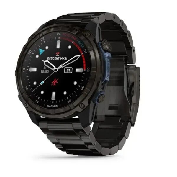 Garmin Descent™ Mk3i 51mm GPS Buceo e inmersión Reloj inteligente — Titanio gris con correa de titanio