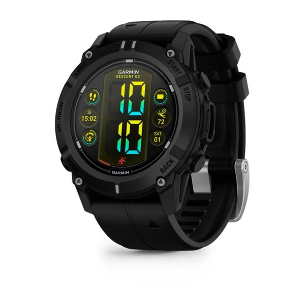Garmin Descent™ G2 45,5mm GPS Buceo e inmersión Reloj inteligente — Negro con correa negra