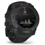 Garmin Instinct® 3 Tactical Edition 45/50mm Solar GPS Reloj inteligente de aventura — 50 MM / Negro con correa negra