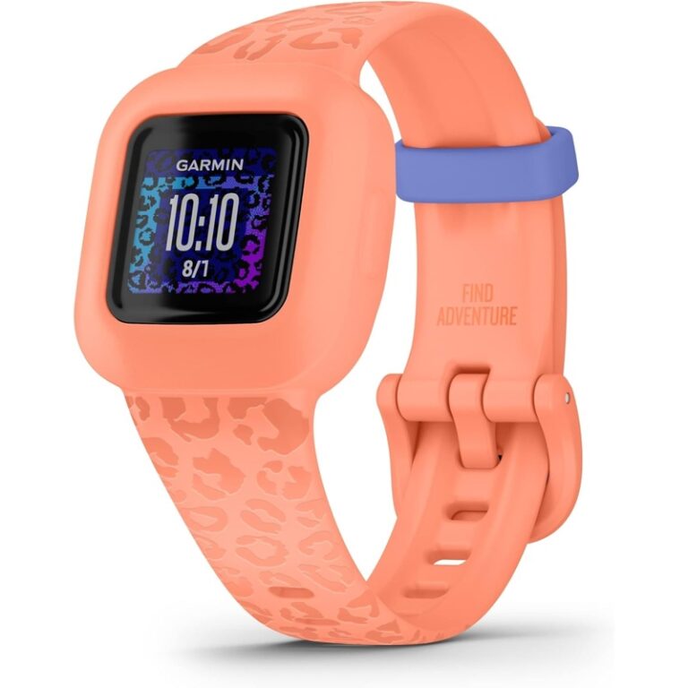 Garmin vívofit® jr. 3 Bluetooth Reloj inteligente para niños — Leopardo melocotón