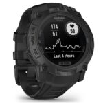 Garmin Instinct® 3 Tactical Edition 45/50mm Solar GPS Reloj inteligente de aventura — 50 MM / Negro con correa negra