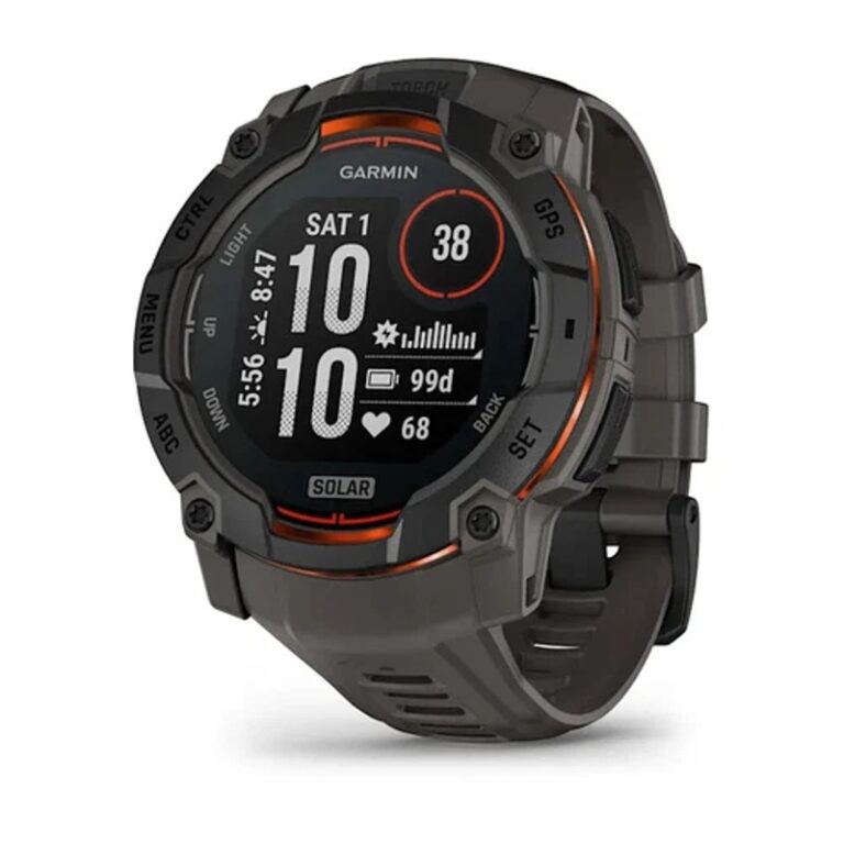 Garmin Instinct® 3 Solar 45mm/50mm GPS Relojes inteligentes de aventura — 50 MM / Negro con correa carbón