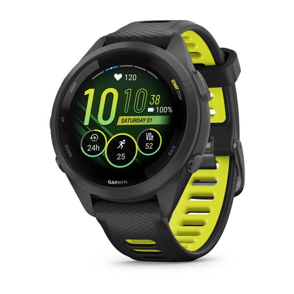 Garmin Forerunner® 265S 42 mm AMOLED GPS Reloj inteligente para correr - vista frontal