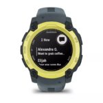 Garmin Instinct® E 40mm/45mm GPS Relojes inteligentes de aventura — 40 MM / Amarillo con correa gris