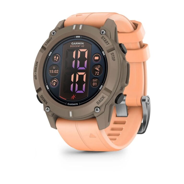 Garmin Descent™ G2 45,5mm GPS Buceo e inmersión Reloj inteligente — Paloma con correa rosa