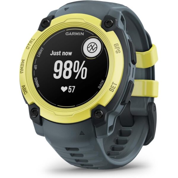Garmin Instinct® E 40mm/45mm GPS Relojes inteligentes de aventura — 40 MM / Amarillo con correa gris